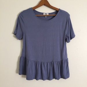 Old Navy Swing Peplum Blouse